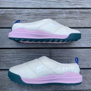 Sorel Cream and Pink Slip-On Shoes
